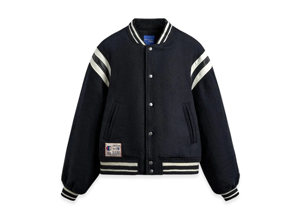 ZARA x CHAMPION Quilted Bomber Jacket 