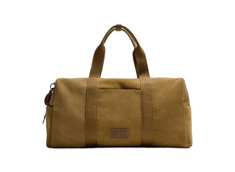ZARA x CHAMPION Split Suede Travel Bag "Sand Brown"