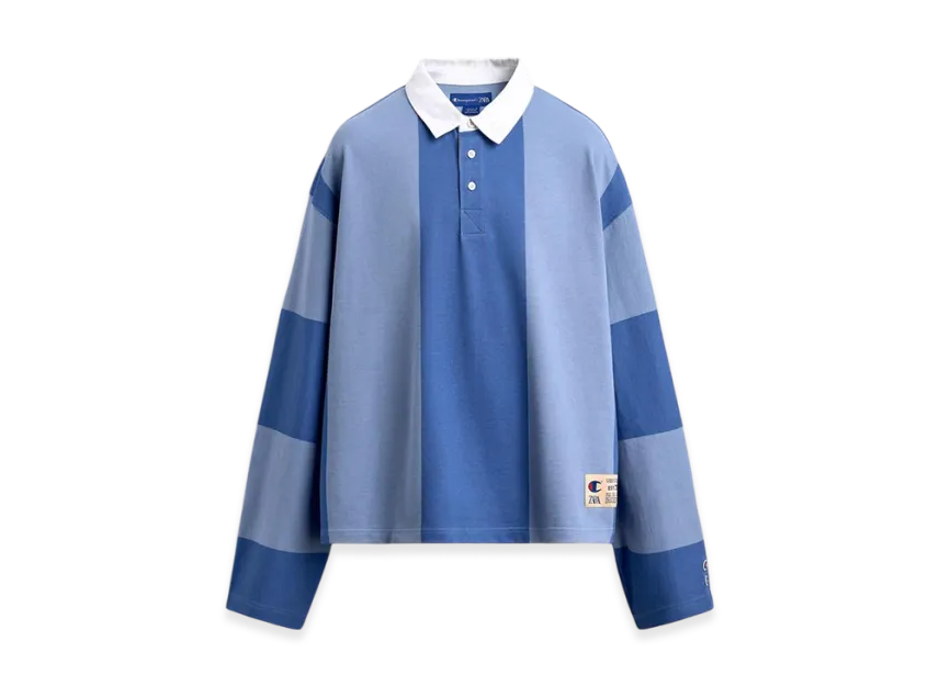 ZARA x CHAMPION Color Block Polo Shirt ZARA x CHAMPION Color Block Polo Shirt
