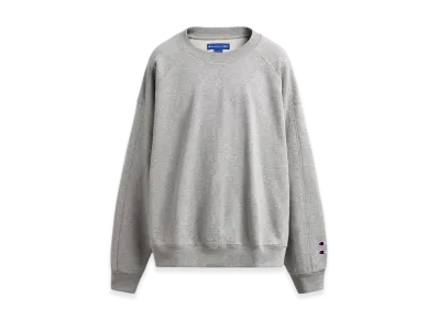 ZARA x CHAMPION Patch Crewneck Sweatshirt "Grey Marl"