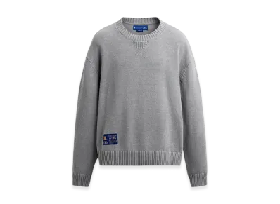 ZARA x CHAMPION Striped Patch Sweater "Gray"