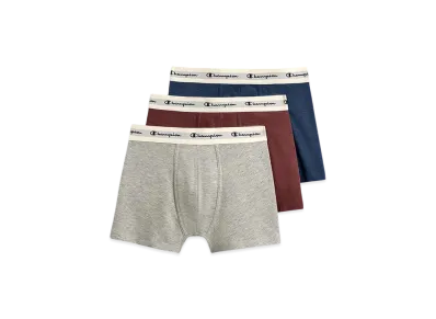 ZARA x CHAMPION Boxer Shorts 3-Pack "Grey Marl/Red/Blue"
