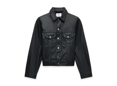 ZARA x Ludovic De Saint Sernin Wax Finish Denim Jacket "Black"