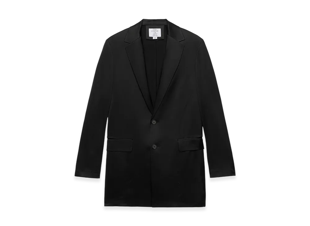 ZARA x Ludovic De Saint Sernin Satin Blazer "Black"