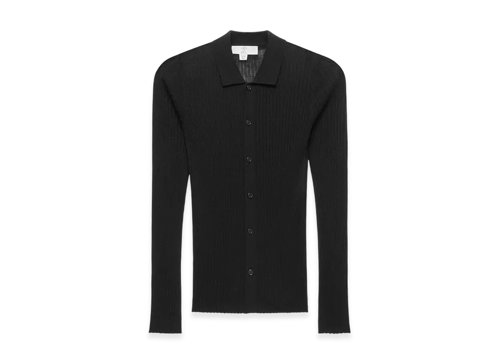 ZARA x Ludovic De Saint Sernin Knit Wool - Silk Shirt "Black"