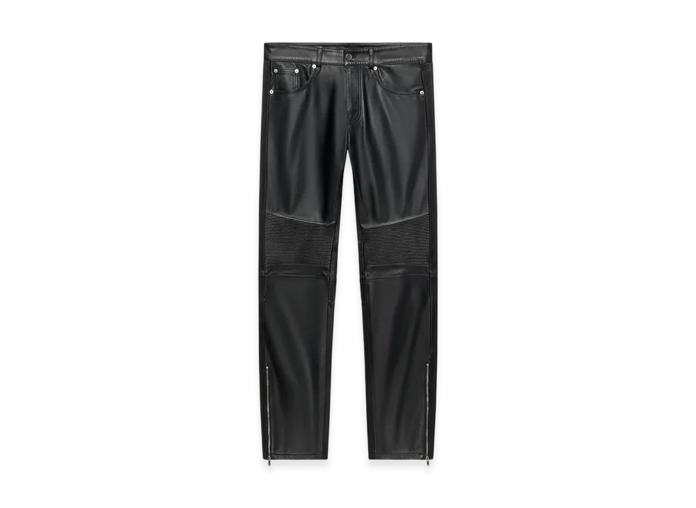 ZARA x Ludovic De Saint Sernin Leather Biker Pants "Black"
