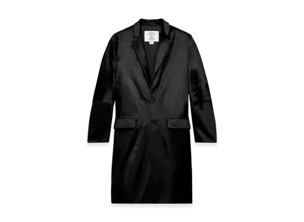 ZARA x Ludovic De Saint Sernin Real Fur Leather Coat "Black"