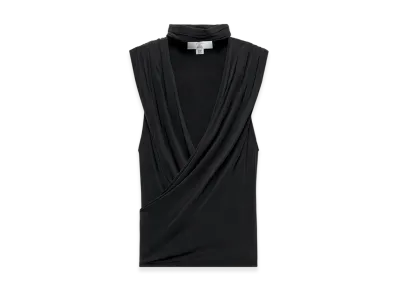 ZARA x Ludovic De Saint Sernin Draped Top "Dark Gray"