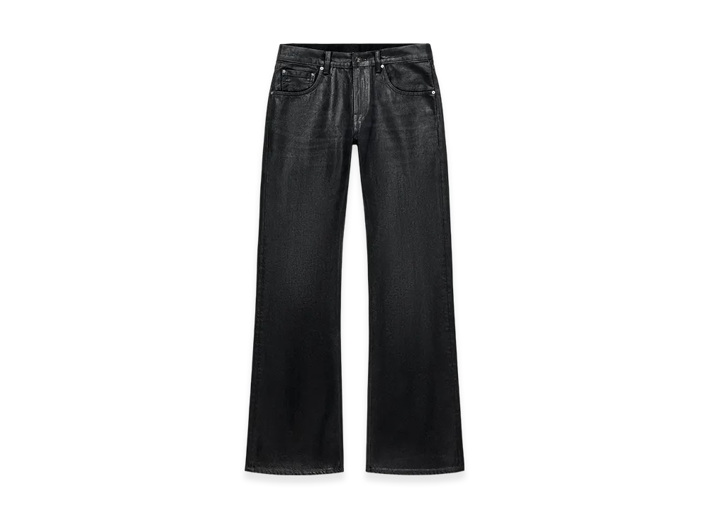 ZARA x Ludovic De Saint Sernin Low Rise Wax Finish Bootcut Denim Pants "Black"