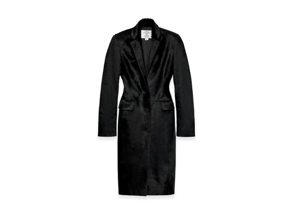 ZARA x Ludovic De Saint Sernin Real Fur Fitted Leather Coat "Black"