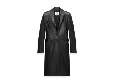 ZARA x Ludovic De Saint Sernin Leather Fitted Coat "Black"