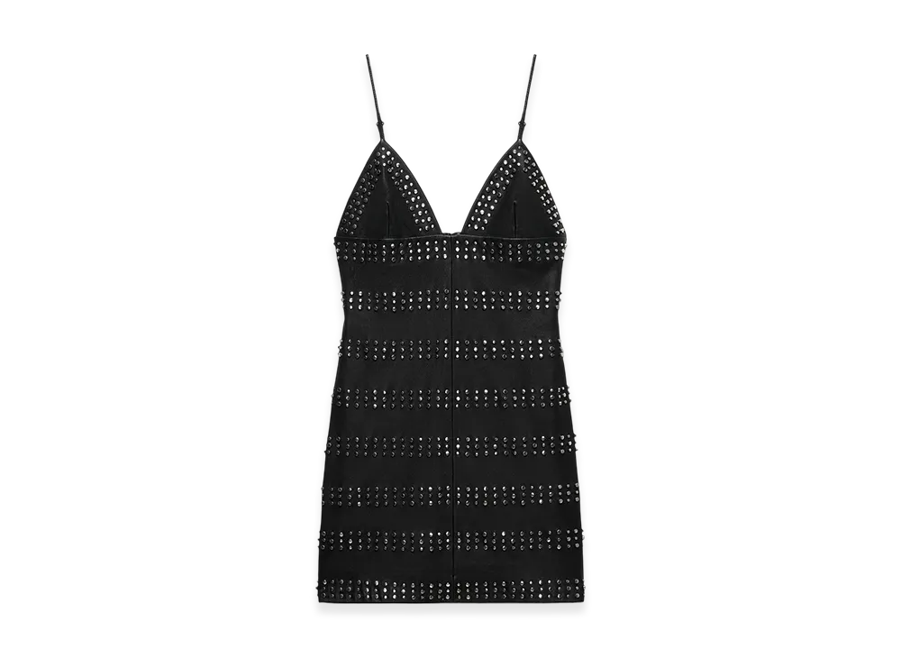 ZARA x Ludovic De Saint Sernin Studded Leather Dress "Black"