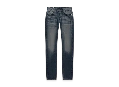 ZARA x Ludovic De Saint Sernin Jeans Slim Low Rise Wax Finish "Blue"