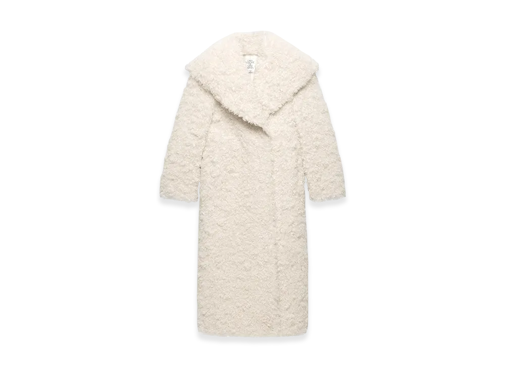 ZARA x Ludovic De Saint Sernin Boa Coat "Ecru"