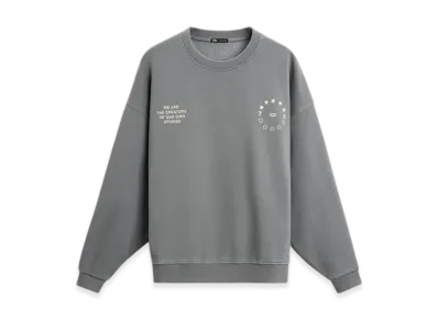 ZARA STAR SLOGAN Print Sweatshirt "Gray"