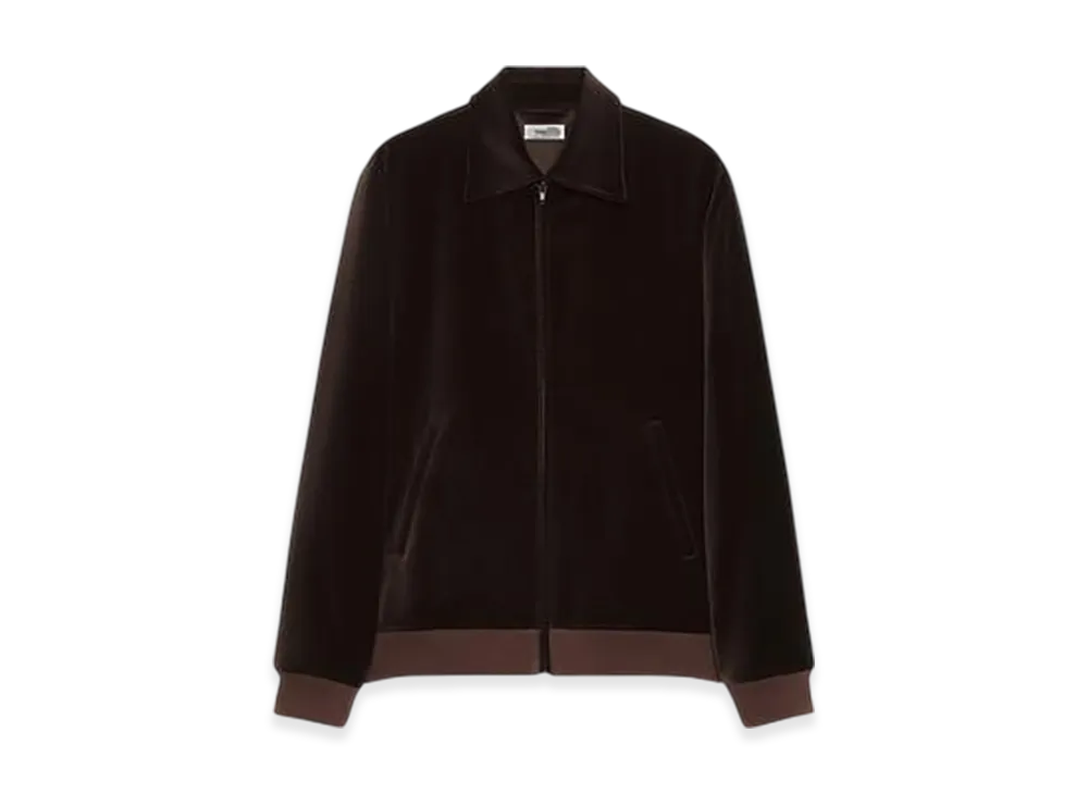 ZARA x SOSHIOTSUKI Regular Fit Velvet Jacket "Brown"