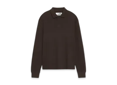 ZARA x SOSHIOTSUKI Waffle Knit Polo Shirt "Brown"