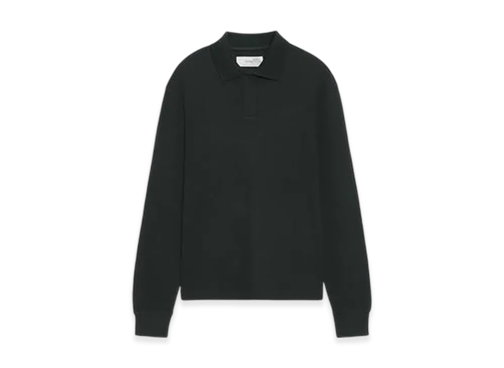 ZARA x SOSHIOTSUKI Waffle Knit Polo Shirt "Gray Green"