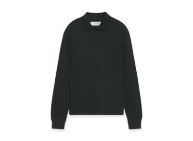 ZARA x SOSHIOTSUKI Waffle Knit Polo Shirt "Gray Green"