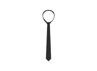 ZARA x SOSHIOTSUKI Logo Silk Wide Tie "Black"