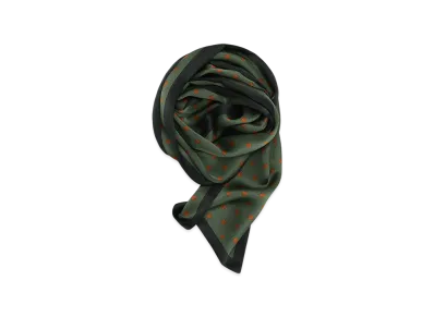 ZARA x SOSHIOTSUKI Women's Silk Scarf "Green"