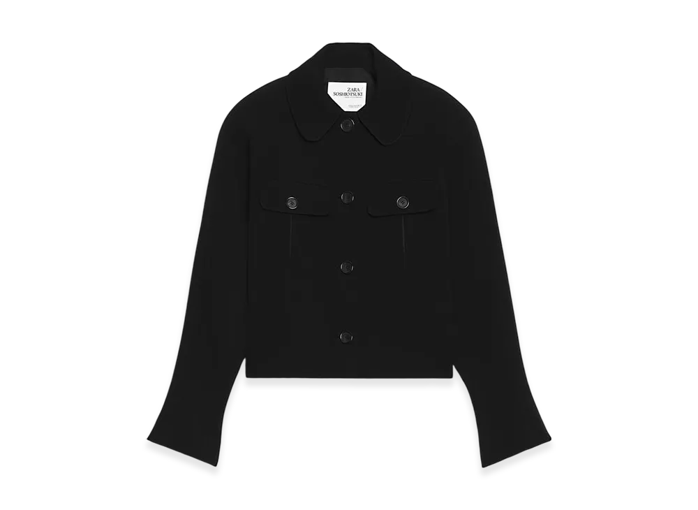ZARA x SOSHIOTSUKI Women's HOMBRERAS Jacket "Black"
