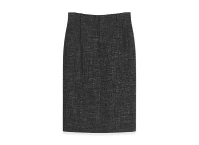 ZARA x SOSHIOTSUKI Women's Wool Pencil Skirt "Grey Marl"
