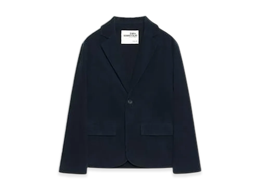 ZARA x SOSHIOTSUKI Kids' Corduroy Blazer "Dark Navy Blue"