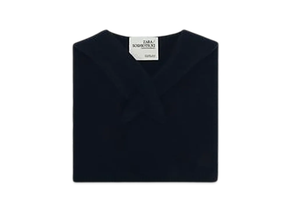 ZARA x SOSHIOTSUKI Kids' 100% Wool Knit Snood "Blue"