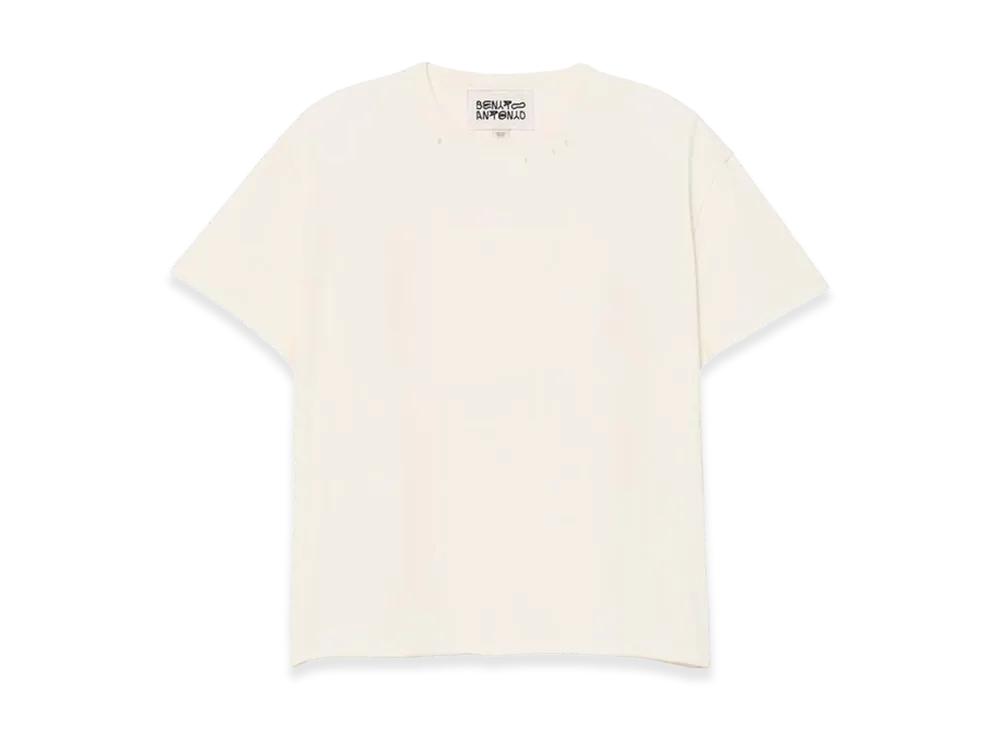 ZARA x Bad Bunny Benito Antonio Washed Cropped Tee "Butter"