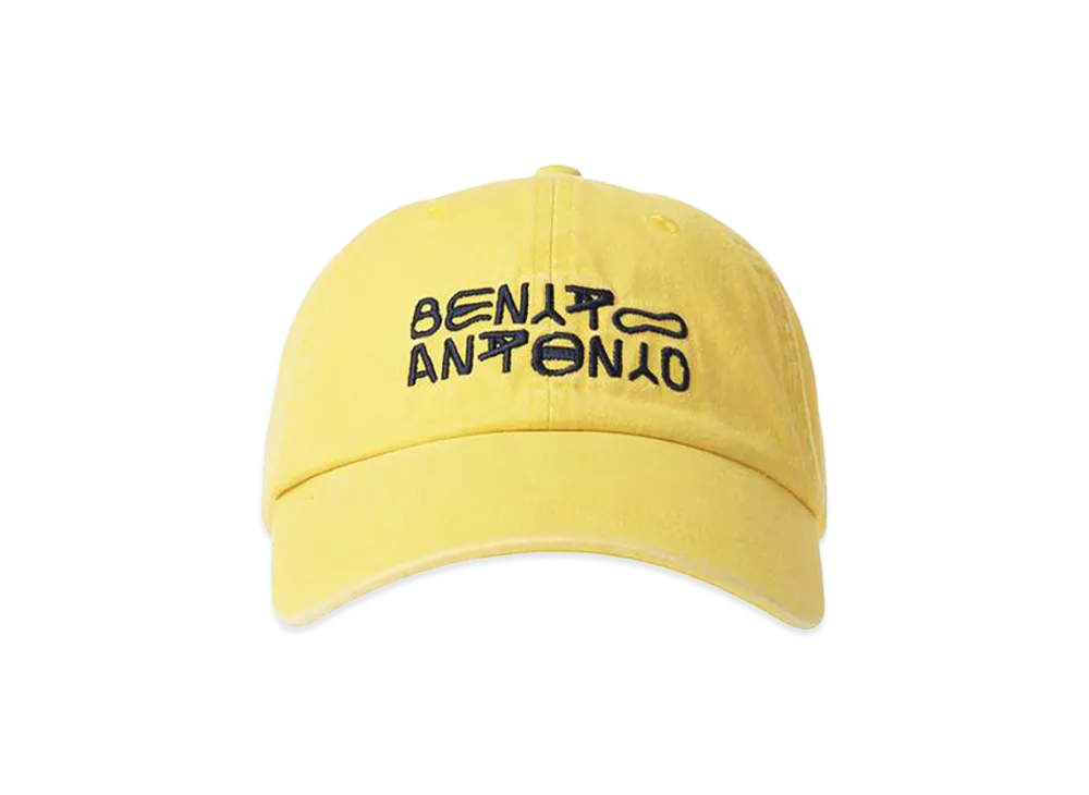 ZARA x Bad Bunny Benito Antonio Washed Logo Embroidery Cap "Yellow"