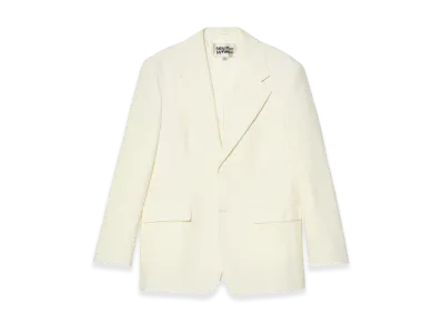 ZARA x Bad Bunny Benito Antonio Oversized Fit Herringbone Linen Wool Blazer "Ecru"
