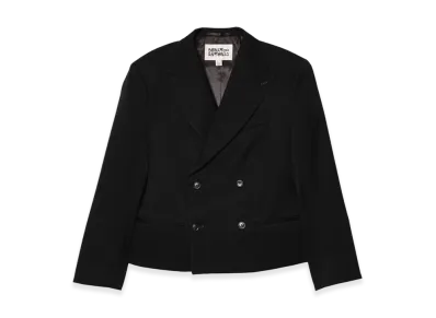 ZARA x Bad Bunny Benito Antonio Cropped Fit 100% Wool Suit Blazer "Black"