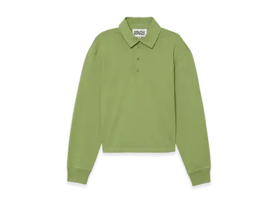 ZARA x Bad Bunny Benito Antonio Cropped Fit Cotton Polo Shirt "Lime"