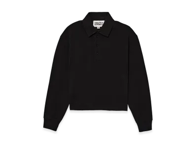 ZARA x Bad Bunny Benito Antonio Cropped Fit Cotton Polo Shirt "Black"