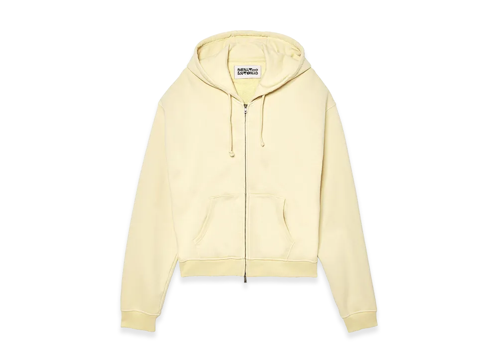 ZARA x Bad Bunny Benito Antonio Cropped Fit Zip Hoodie "Butter"