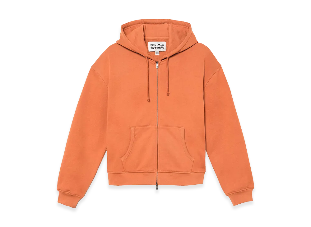 ZARA x Bad Bunny Benito Antonio Cropped Fit Zip Hoodie "Orange"