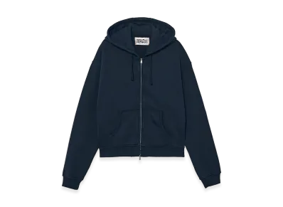 ZARA x Bad Bunny Benito Antonio Cropped Fit Zip Hoodie "Navy Blue"