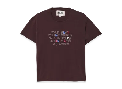 ZARA x Bad Bunny Benito Antonio Cropped Fit Text Tee "Brown"