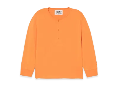 ZARA x Bad Bunny Benito Antonio Cropped Fit Henley Tee "Orange"