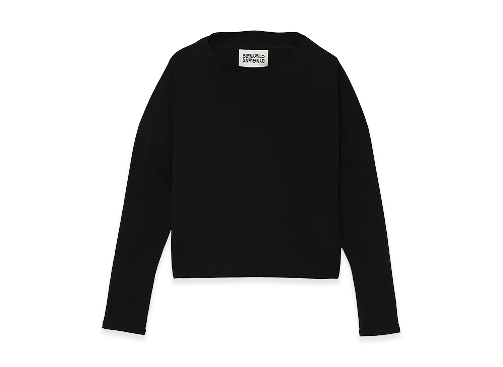 ZARA x Bad Bunny Benito Antonio Cropped Fit Long Sleeve Tee "Black"