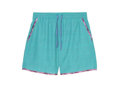 ZARA x Bad Bunny Benito Antonio Contrast Check Long Swimwear "Green"