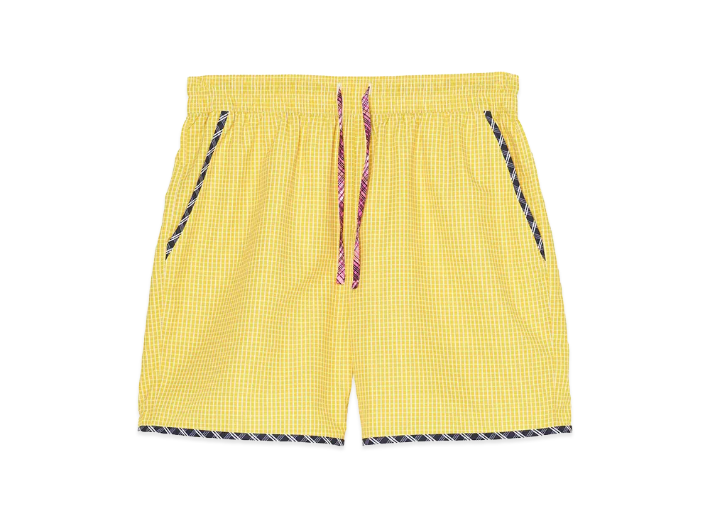 ZARA x Bad Bunny Benito Antonio Contrast Check Long Swimwear "Yellow"
