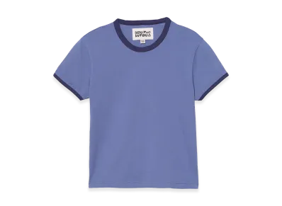 ZARA x Bad Bunny Benito Antonio Contrast Rib Slim Fit Tee "Blue"