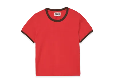 ZARA x Bad Bunny Benito Antonio Contrast Rib Slim Fit Tee "Red"