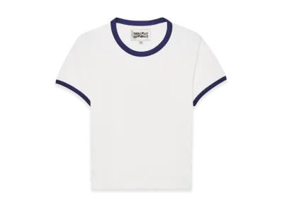 ZARA x Bad Bunny Benito Antonio Contrast Rib Slim Fit Tee "Off White"