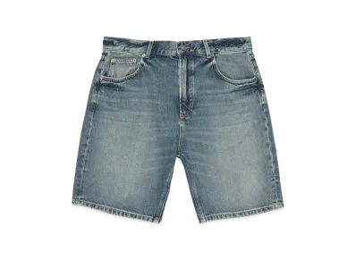 ZARA x Bad Bunny Benito Antonio Straight Fit Denim Bermuda Pants "Medium Blue"