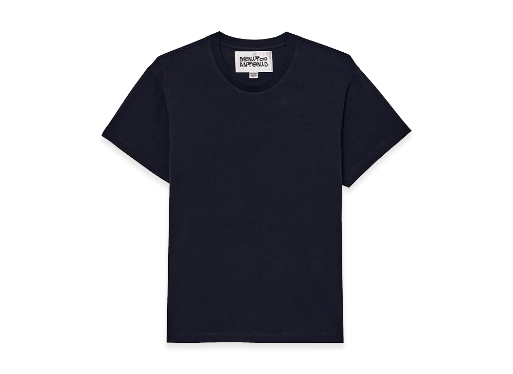 ZARA x Bad Bunny Benito Antonio Slim Cropped Fit Tee "Navy Blue"