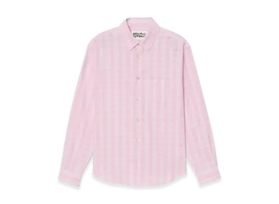 ZARA x Bad Bunny Benito Antonio Check Cotton/Linen Shirt "Pastel Pink"