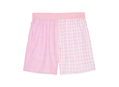 ZARA x Bad Bunny Benito Antonio Check Technical Trunks Swimwear "Pink/White"